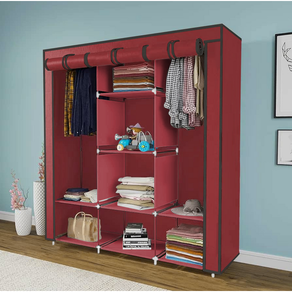 خزانة ملابس سهلة التركيب من القماش مقاومة للماء Armoire 88130 - الصورة 2