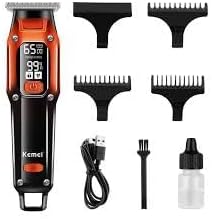 Tondeuse à cheveux électrique sans fil rechargeable pour hommes KEMEI KM-658 - الصورة 3