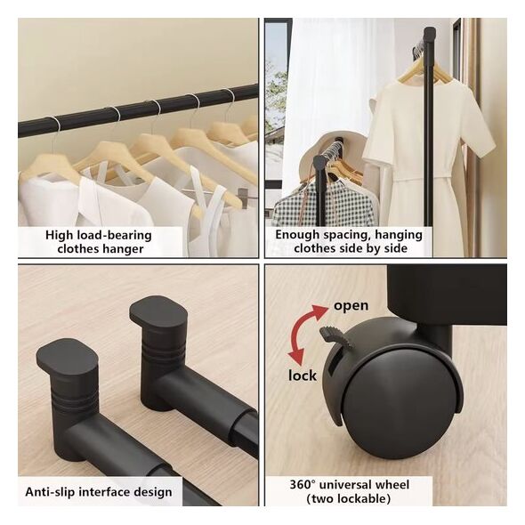 حامل ملابس مزدوج Penderie à Double Barre - الصورة 3