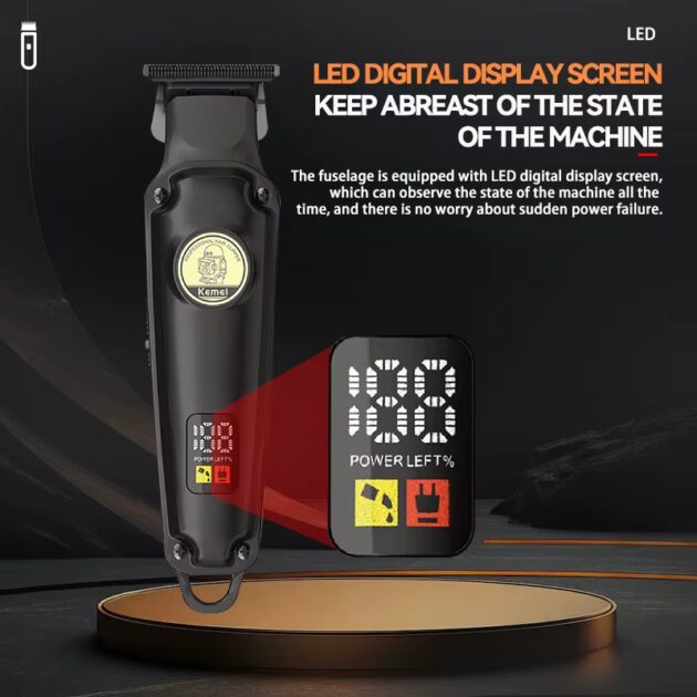 Tondeuse à cheveux électrique sans fil rechargeable pour hommes KEMEI KM-2371 - الصورة 6