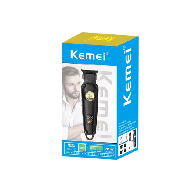 Tondeuse à cheveux électrique sans fil rechargeable pour hommes KEMEI KM-2371 - الصورة 4