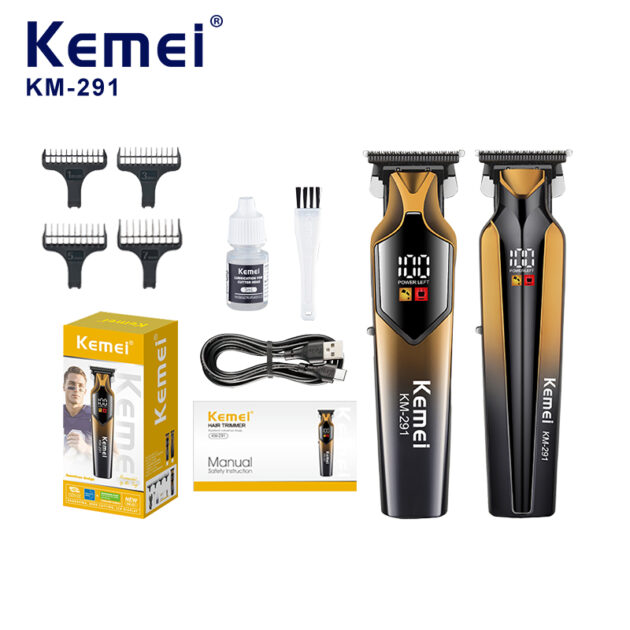 Tondeuse à cheveux électrique sans fil rechargeable pour hommes KEMEI KM-291 - الصورة 2