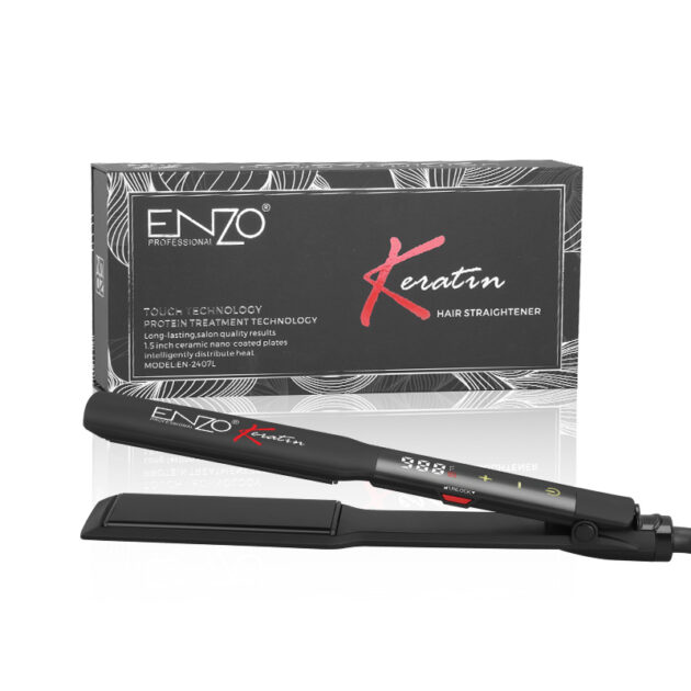 Lisseur Cheveux Céramique Kératine Activation Tactile 1.5″ ENZO EN-2407L