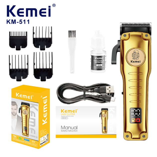 Tondeuse à cheveux électrique sans fil rechargeable pour hommes KEMEI KM-511 - الصورة 2