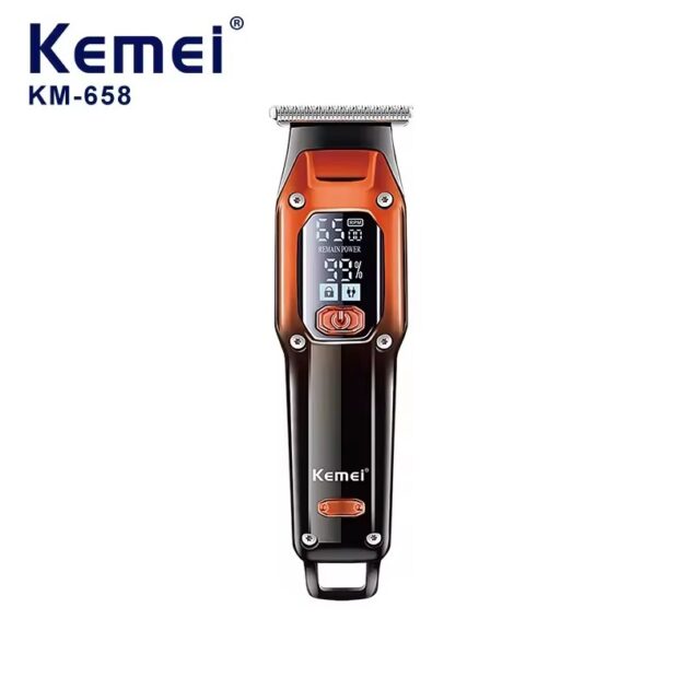 Tondeuse à cheveux électrique sans fil rechargeable pour hommes KEMEI KM-658 - الصورة 2