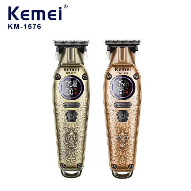 Tondeuse à cheveux électrique sans fil rechargeable pour hommes KEMEI KM-1576 - الصورة 2
