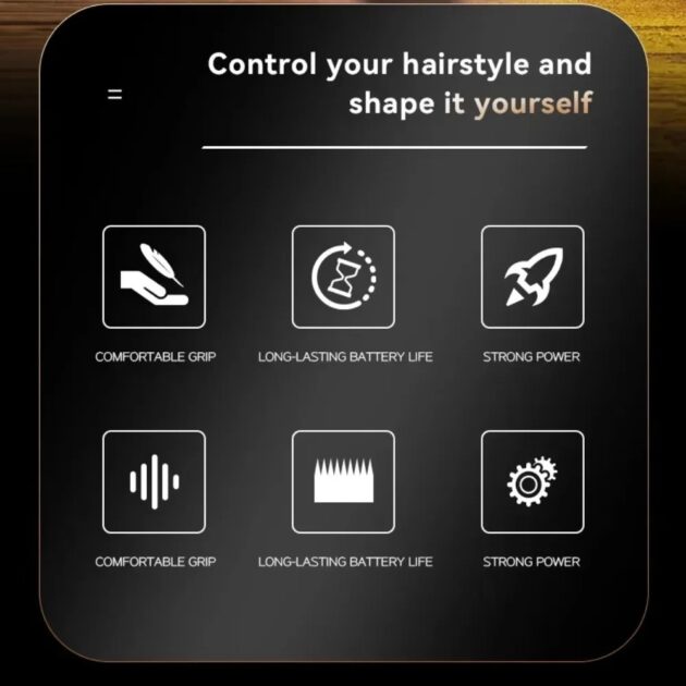 Tondeuse à cheveux électrique sans fil rechargeable pour hommes KEMEI KM-1576 - الصورة 5