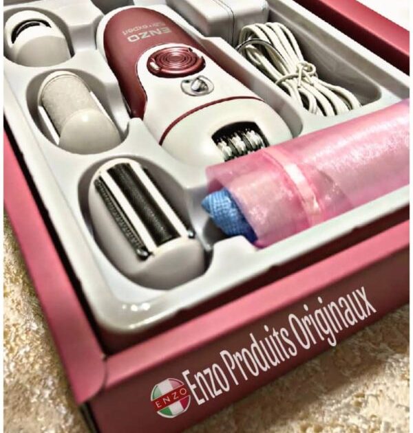Épilateur 4En1 Sec Et Humide Aavec Brosse Nettoyante Et Stylo Facial Enzo EN-9561 - الصورة 3