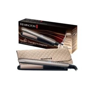 Lisseur Cheveux Keratin Therapy Pro Diffusion de Soin Kératine Technologie Capteur de Protection Thermique Original REMINGTON S8590