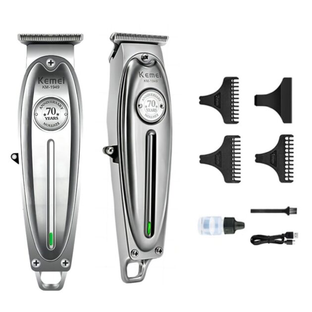 Tondeuse à cheveux électrique sans fil rechargeable pour hommes KEMEI KM-1949 - الصورة 3