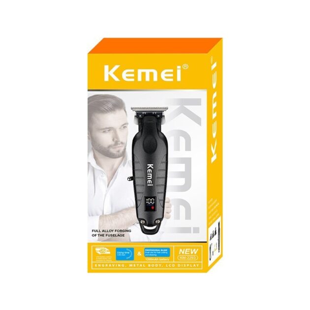 Tondeuse à cheveux électrique sans fil rechargeable pour hommes KEMEI KM-2293 - الصورة 4