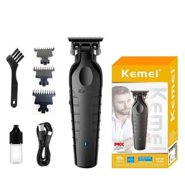 Tondeuse à cheveux électrique sans fil rechargeable pour hommes KEMEI KM-2299 - الصورة 4