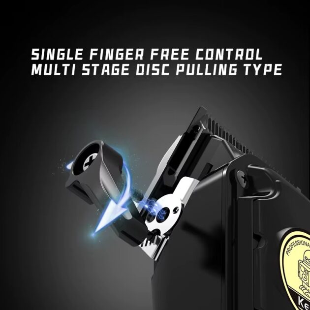 Tondeuse à cheveux électrique sans fil rechargeable pour hommes KEMEI KM-2372 - الصورة 6