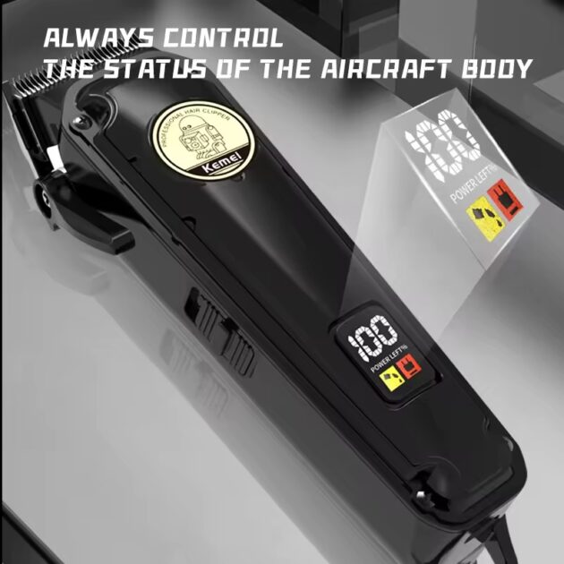 Tondeuse à cheveux électrique sans fil rechargeable pour hommes KEMEI KM-2372 - الصورة 4