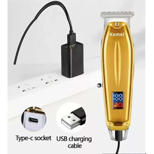 Tondeuse à cheveux électrique sans fil rechargeable pour hommes KEMEI KM-1313 - الصورة 5