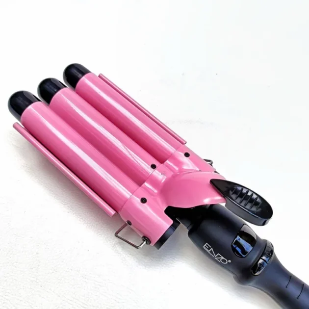 Boucleur Cheveux 3 Barils Céramique Chauffe Rapide ENZO EN-1967 - الصورة 4