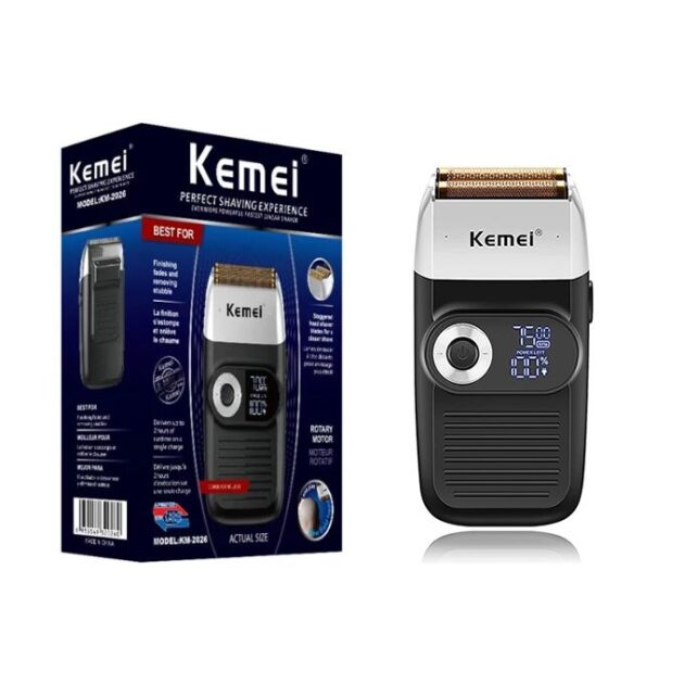 Rasoir Electrique Rechargeable 2 Lames 3 Vitesses KEMEI KM-2026