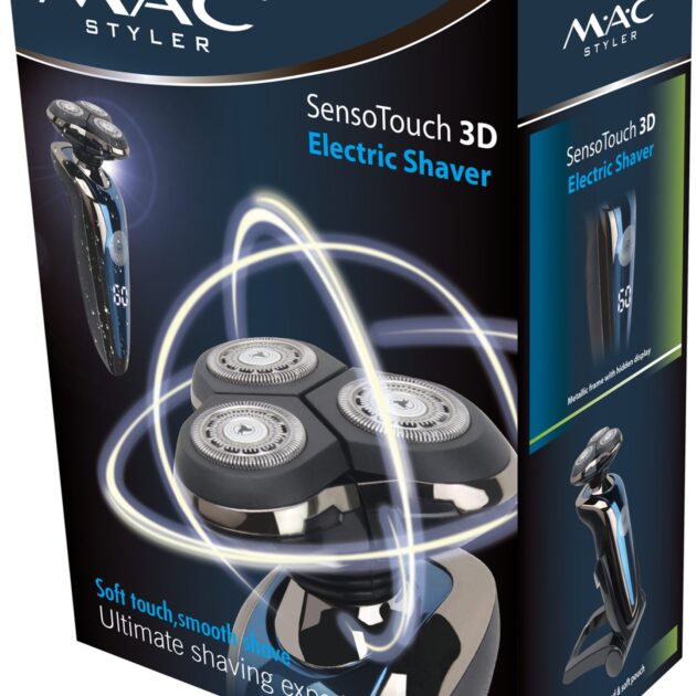 Rasoir électrique pour hommes Triple Tête 3D Bleu MAC MC-8817 - الصورة 6