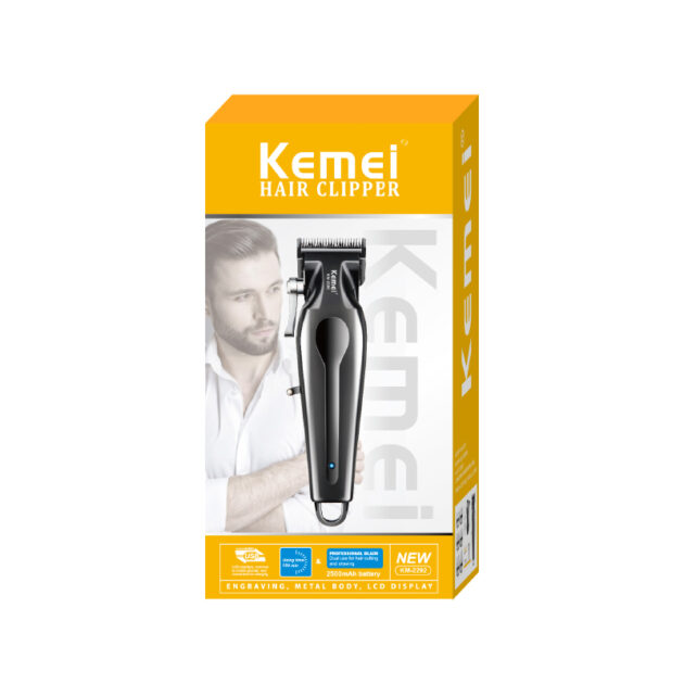 Tondeuse à cheveux électrique sans fil rechargeable pour hommes KEMEI KM-2292 - الصورة 3