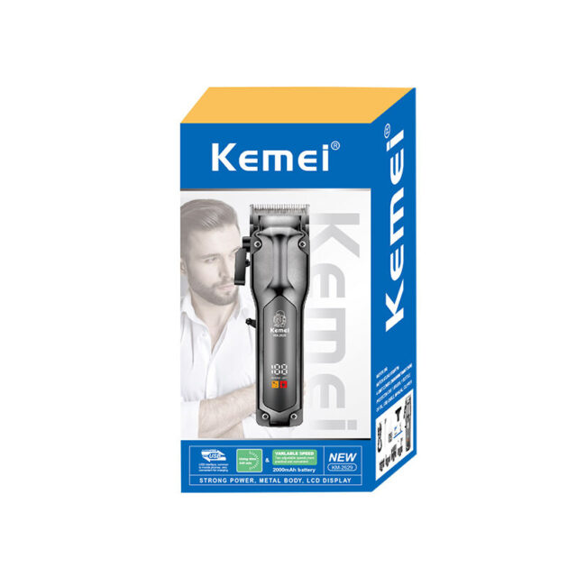 Tondeuse à cheveux électrique sans fil rechargeable pour hommes KEMEI KM-2629 - الصورة 3