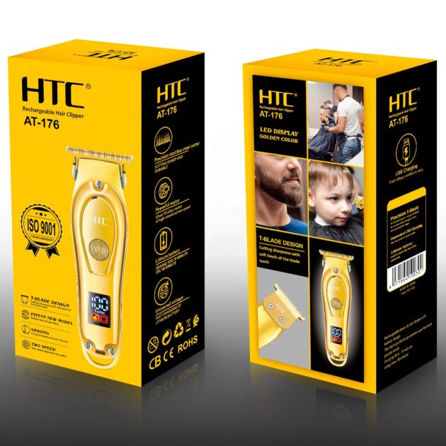 Tondeuse à cheveux électrique sans fil rechargeable pour hommes HTC AT-176 - الصورة 7