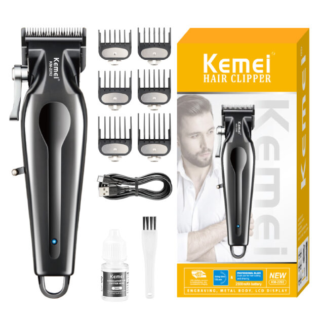 Tondeuse à cheveux électrique sans fil rechargeable pour hommes KEMEI KM-2292 - الصورة 4