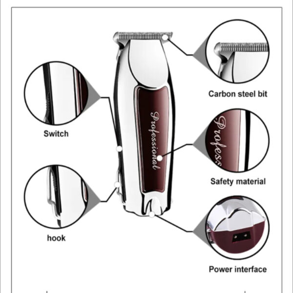 Tondeuse à cheveux électrique sans fil rechargeable pour hommes KEMEI KM-8082