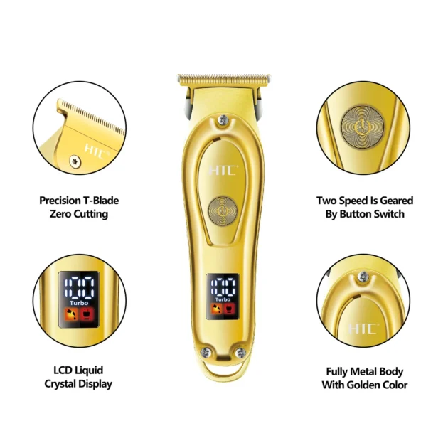 Tondeuse à cheveux électrique sans fil rechargeable pour hommes HTC AT-176 - الصورة 5