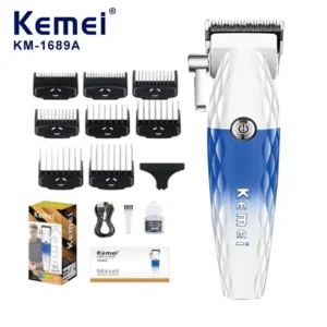 Tondeuse à cheveux électrique sans fil rechargeable pour hommes KEMEI KM-1689A