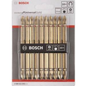Pack d’embouts double tête PH2 110 mm BOSCH PH 2