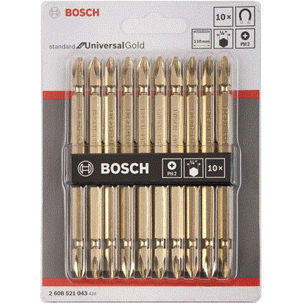 Pack d’embouts double tête PH2 110 mm BOSCH PH 2